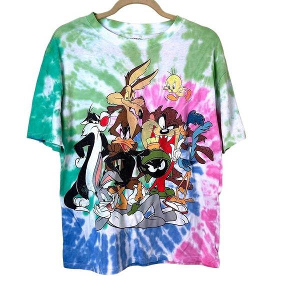 Looney Tunes Tye-Dye Graphic Tee Size Medium - Picture 1 of 6
